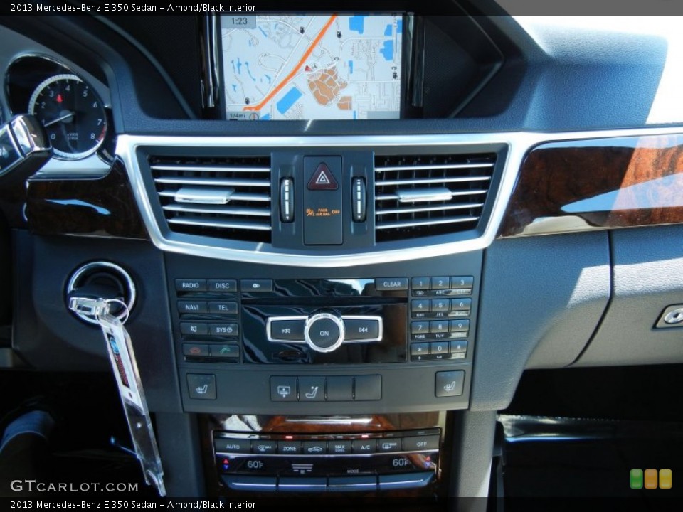 Almond/Black Interior Controls for the 2013 Mercedes-Benz E 350 Sedan #79572873