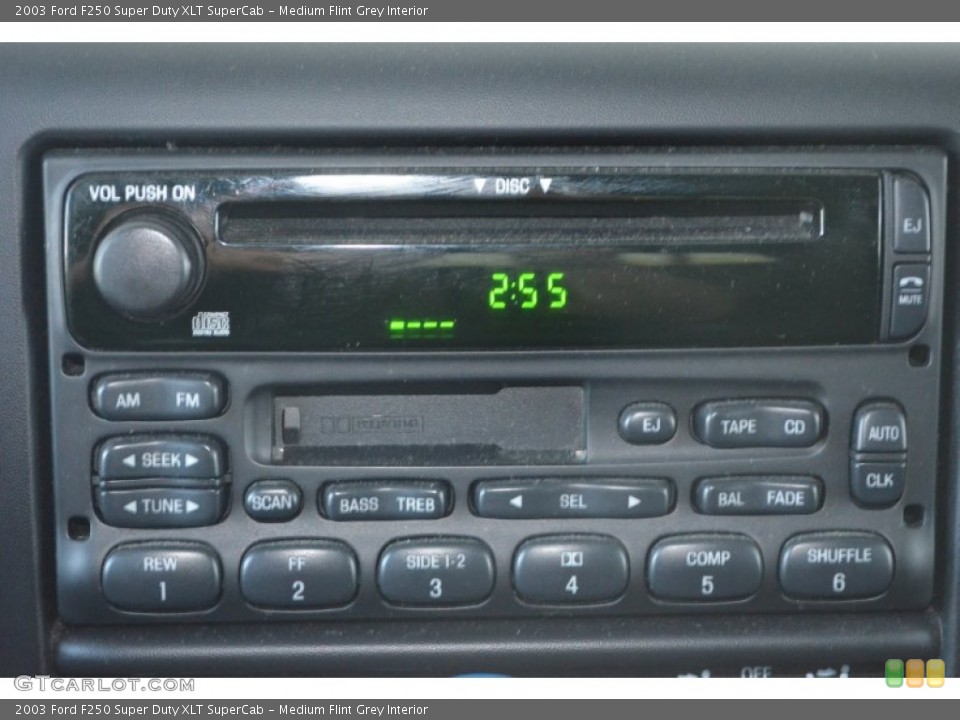 Medium Flint Grey Interior Audio System for the 2003 Ford F250 Super Duty XLT SuperCab #79573267