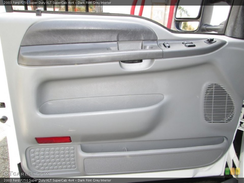 Dark Flint Grey Interior Door Panel for the 2003 Ford F250 Super Duty XLT SuperCab 4x4 #79574477