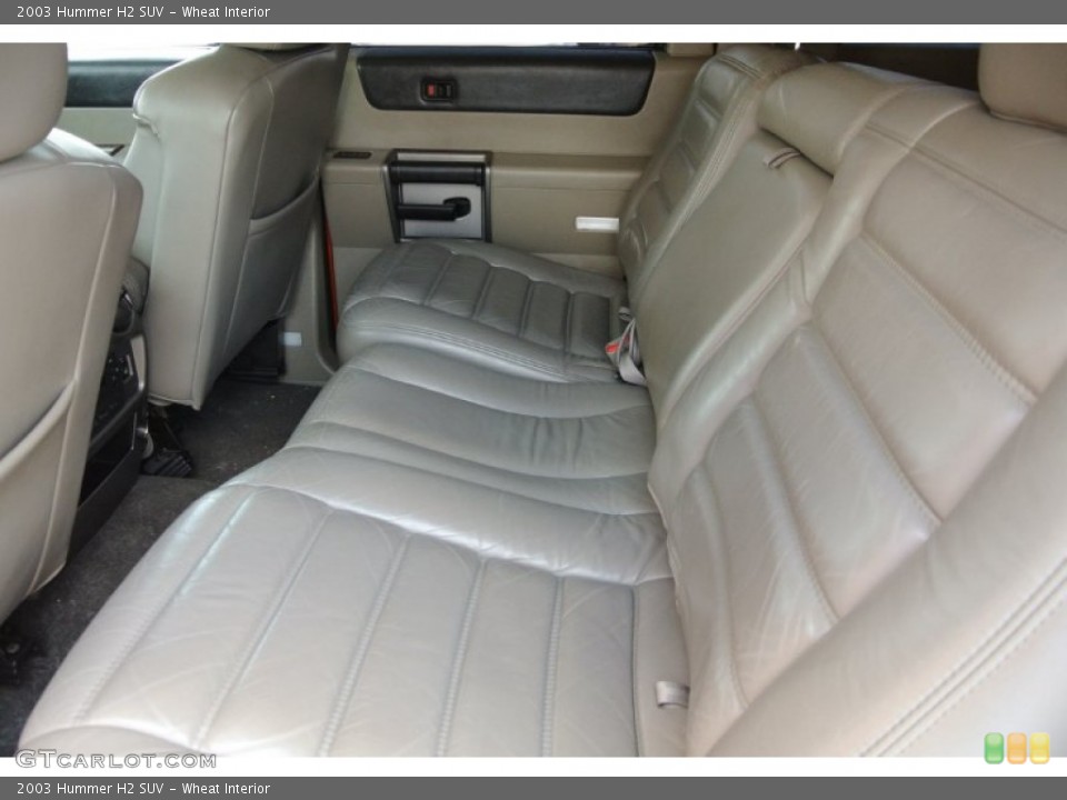 Wheat Interior Rear Seat for the 2003 Hummer H2 SUV #79574680
