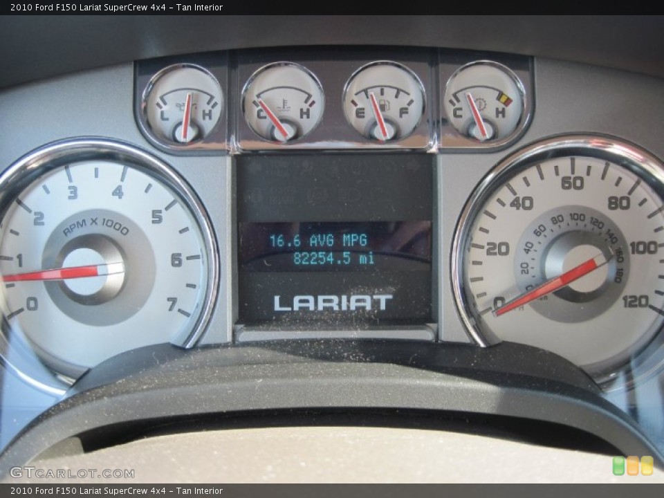Tan Interior Gauges for the 2010 Ford F150 Lariat SuperCrew 4x4 #79576740