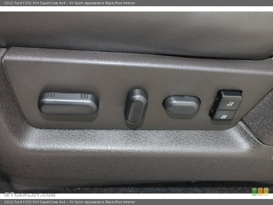 FX Sport Appearance Black/Red Interior Controls for the 2012 Ford F150 FX4 SuperCrew 4x4 #79577554