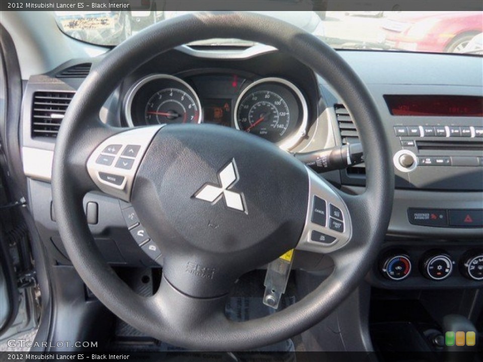 Black Interior Steering Wheel for the 2012 Mitsubishi Lancer ES #79577592
