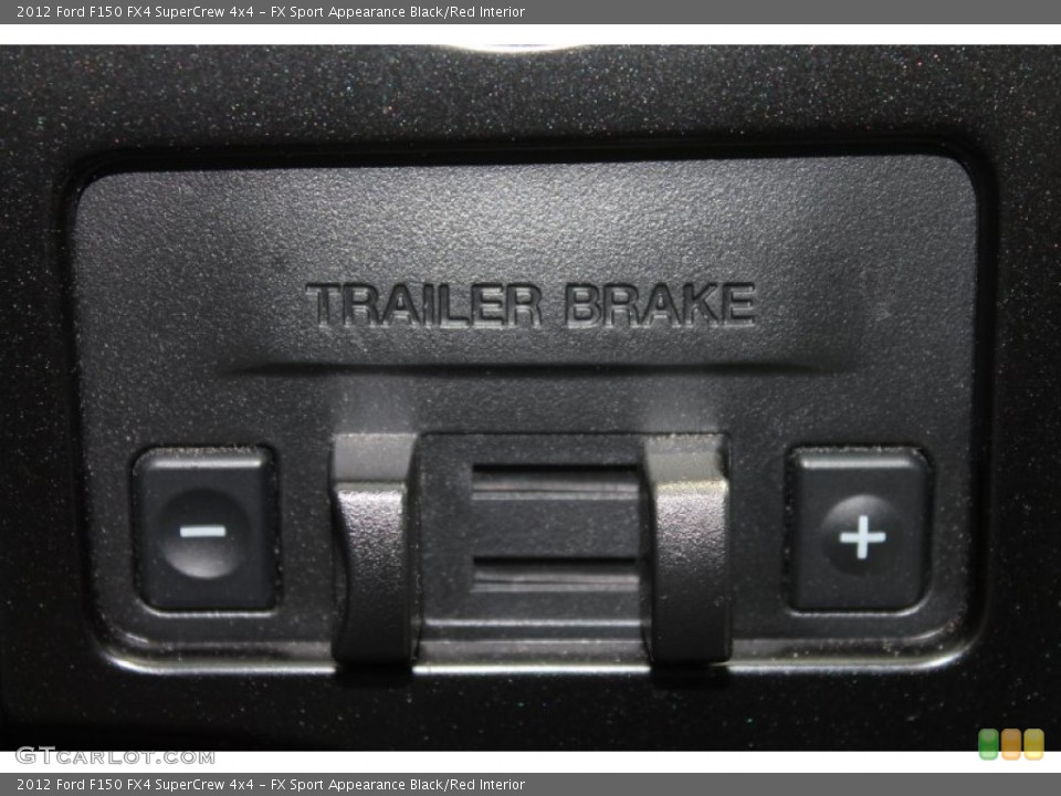 FX Sport Appearance Black/Red Interior Controls for the 2012 Ford F150 FX4 SuperCrew 4x4 #79577755