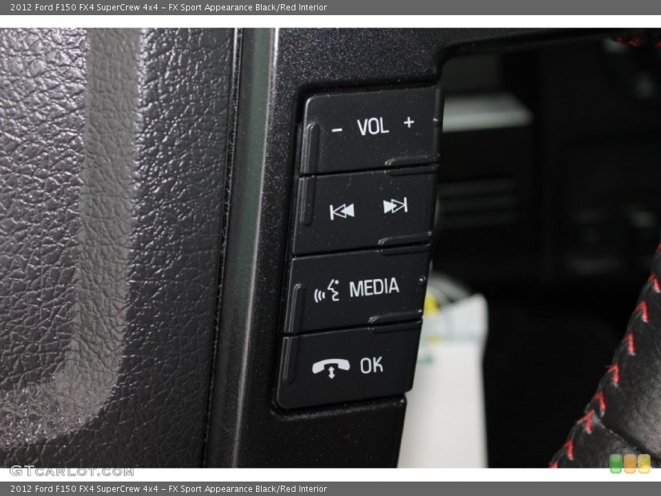 FX Sport Appearance Black/Red Interior Controls for the 2012 Ford F150 FX4 SuperCrew 4x4 #79577800