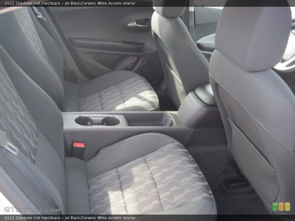 Jet Black/Ceramic White Accents Interior Rear Seat for the 2012 Chevrolet Volt Hatchback #79578223
