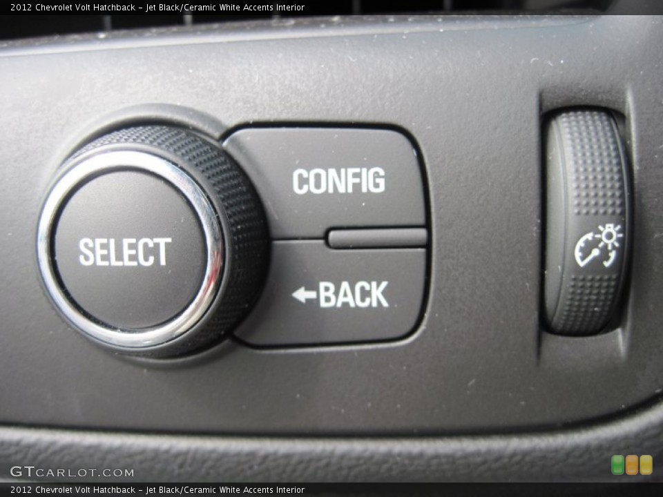 Jet Black/Ceramic White Accents Interior Controls for the 2012 Chevrolet Volt Hatchback #79578365