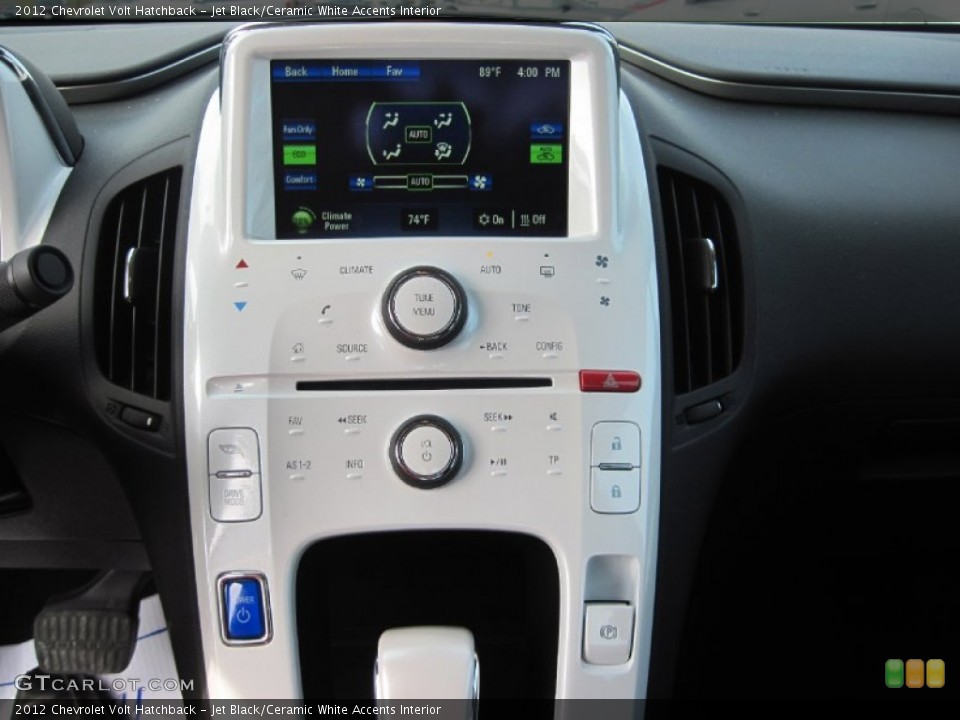 Jet Black/Ceramic White Accents Interior Controls for the 2012 Chevrolet Volt Hatchback #79578385