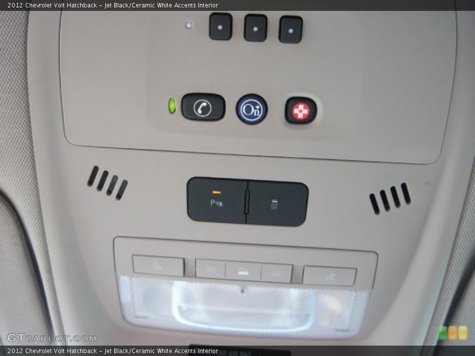 Jet Black/Ceramic White Accents Interior Controls for the 2012 Chevrolet Volt Hatchback #79578536