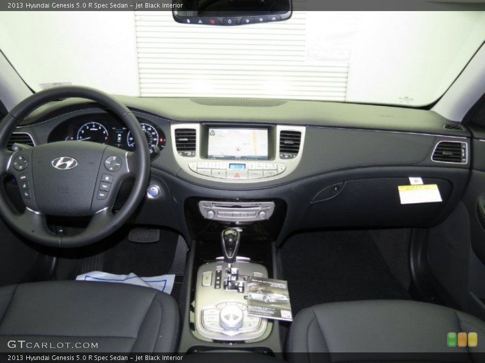 Jet Black Interior Dashboard for the 2013 Hyundai Genesis 5.0 R Spec Sedan #79578550