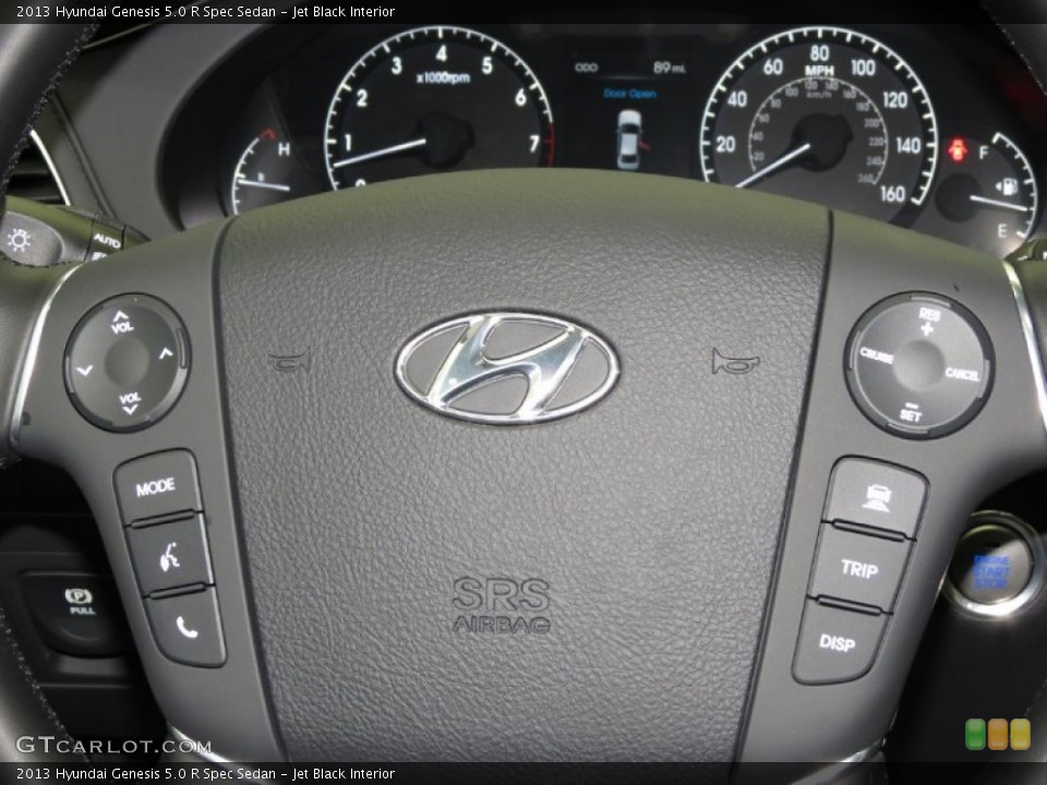 Jet Black Interior Steering Wheel for the 2013 Hyundai Genesis 5.0 R Spec Sedan #79578577