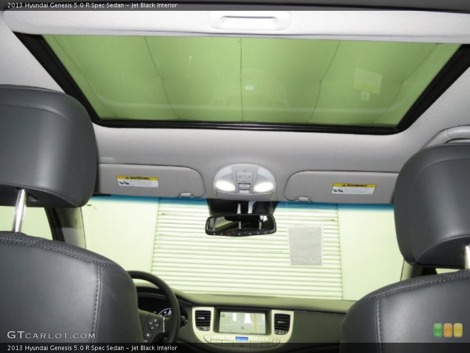 Jet Black Interior Sunroof for the 2013 Hyundai Genesis 5.0 R Spec Sedan #79578598