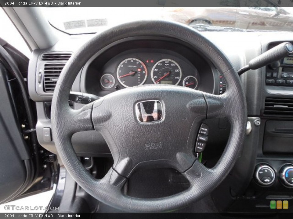 Black Interior Steering Wheel for the 2004 Honda CR-V EX 4WD #79579609