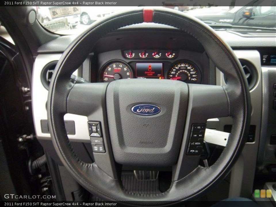 Raptor Black Interior Steering Wheel for the 2011 Ford F150 SVT Raptor SuperCrew 4x4 #79579615