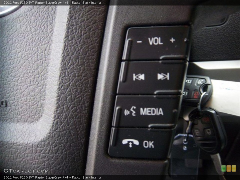 Raptor Black Interior Controls for the 2011 Ford F150 SVT Raptor SuperCrew 4x4 #79579636