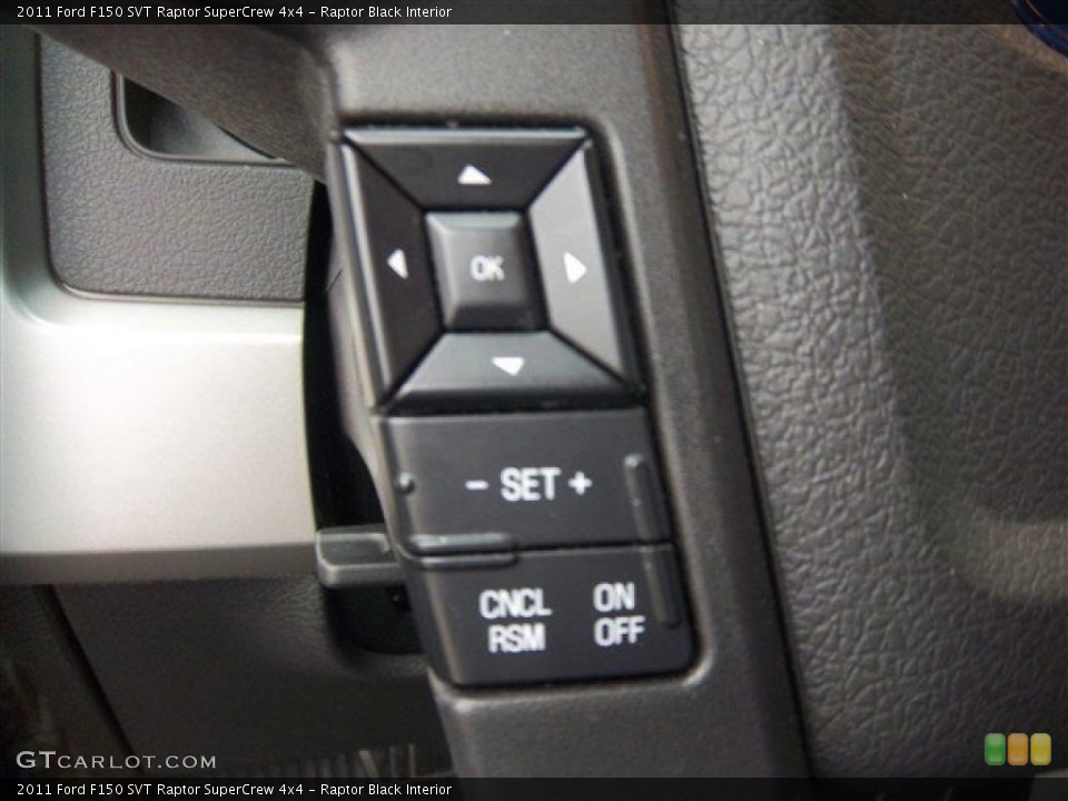 Raptor Black Interior Controls for the 2011 Ford F150 SVT Raptor SuperCrew 4x4 #79579651