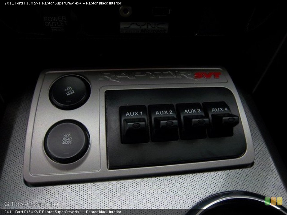 Raptor Black Interior Controls for the 2011 Ford F150 SVT Raptor SuperCrew 4x4 #79579726