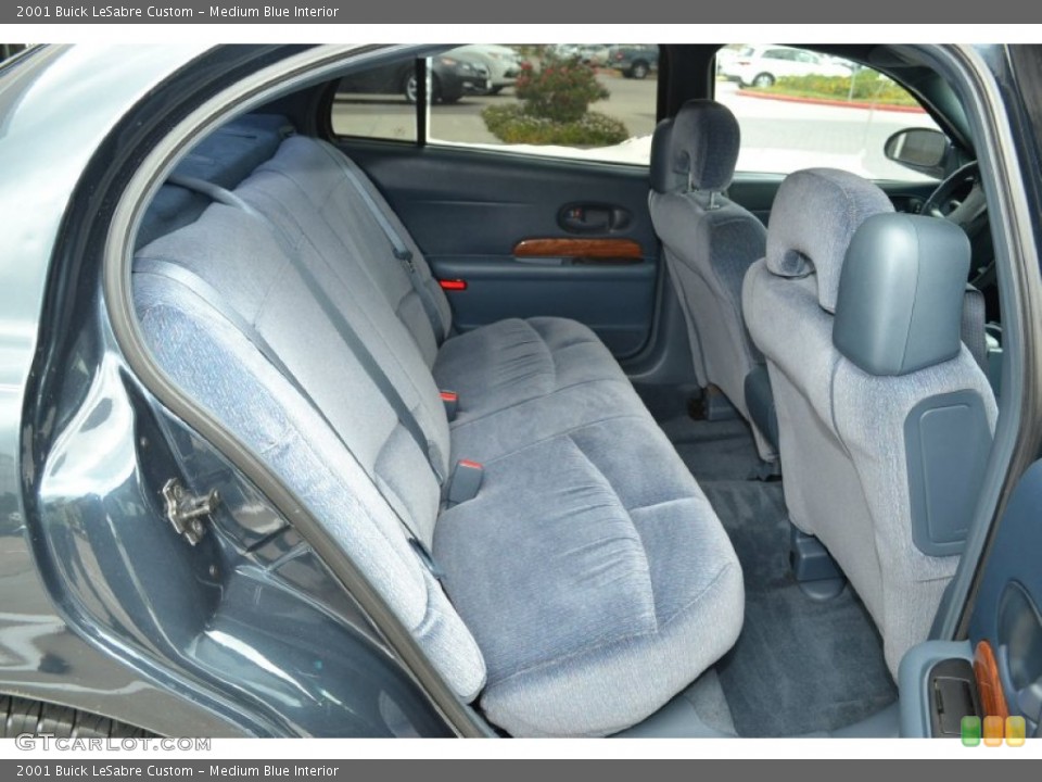 Medium Blue Interior Rear Seat for the 2001 Buick LeSabre Custom #79579956