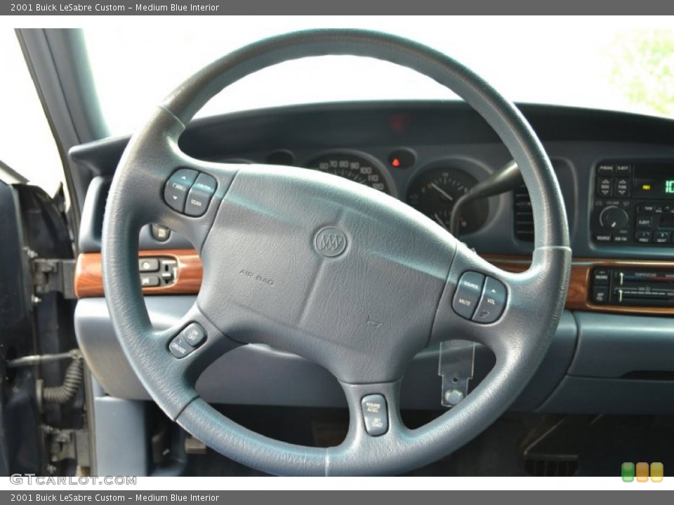 Medium Blue Interior Steering Wheel for the 2001 Buick LeSabre Custom #79580170