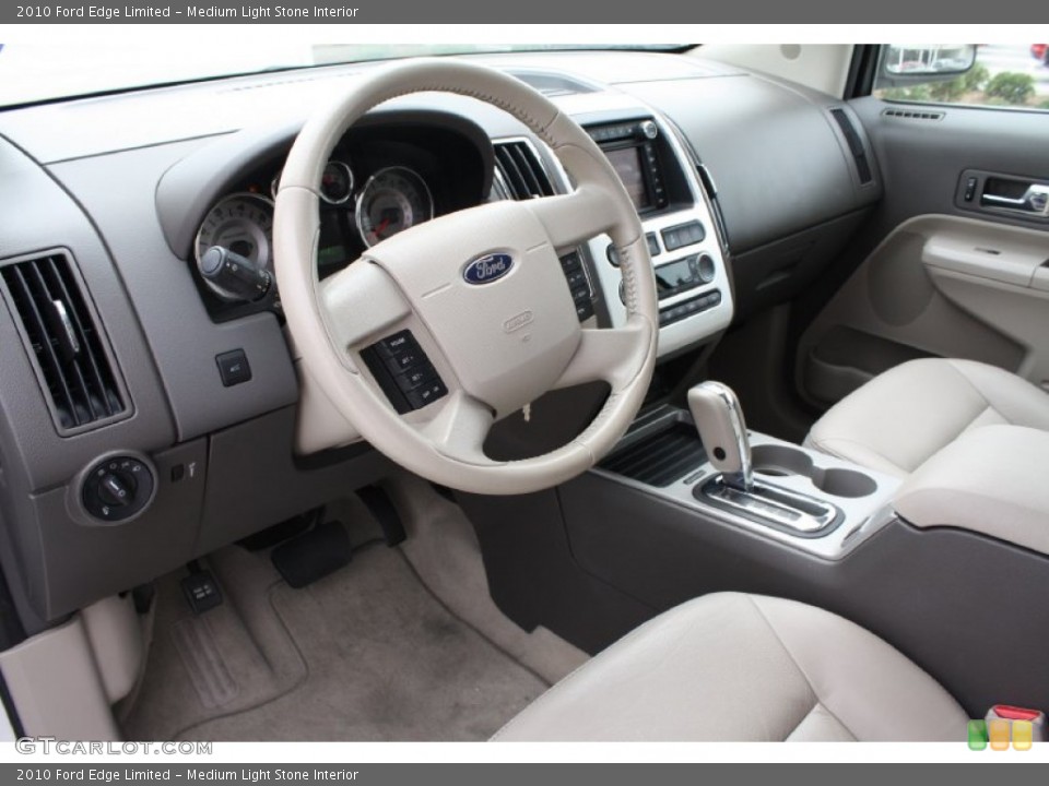 Medium Light Stone 2010 Ford Edge Interiors