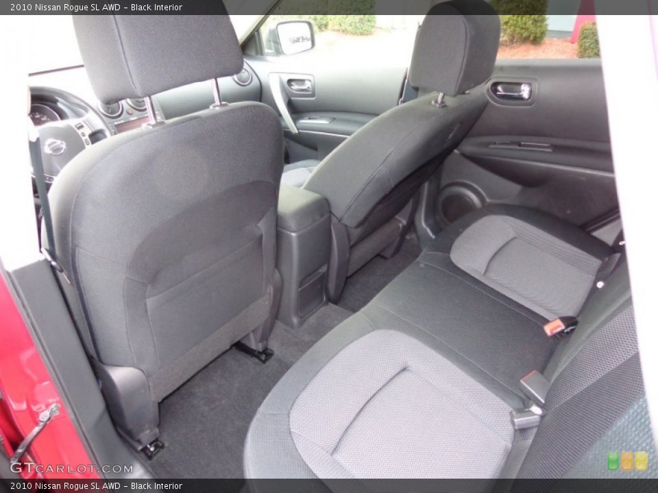 Black Interior Rear Seat for the 2010 Nissan Rogue SL AWD #79581835