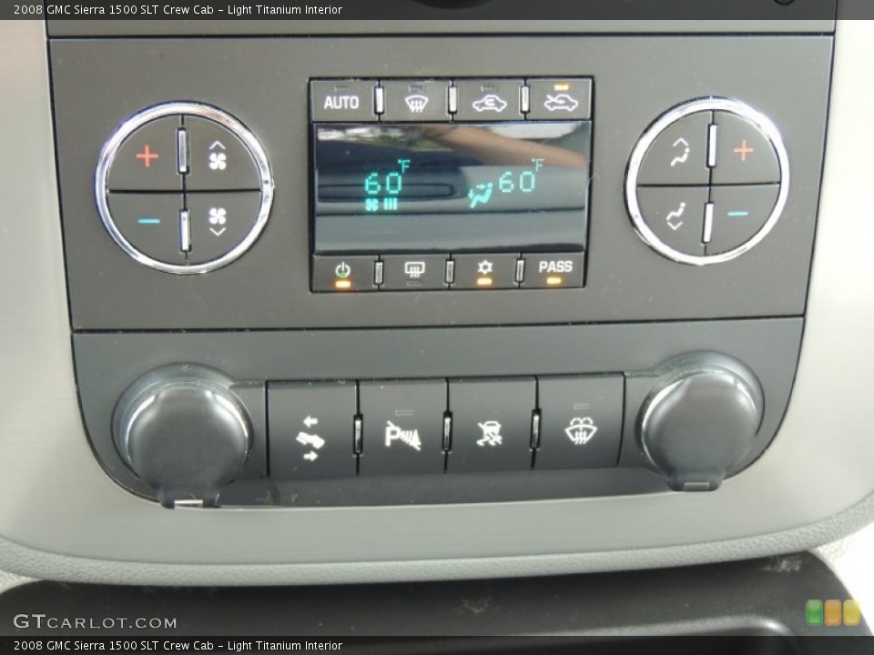 Light Titanium Interior Controls for the 2008 GMC Sierra 1500 SLT Crew Cab #79583643
