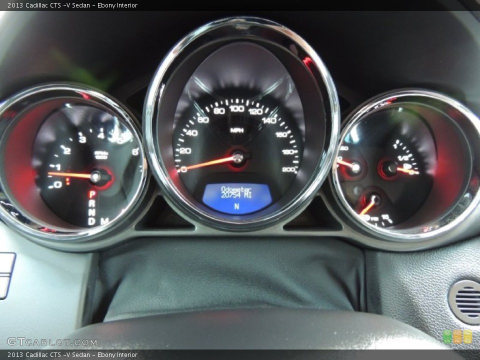 Ebony Interior Gauges for the 2013 Cadillac CTS -V Sedan #79584079
