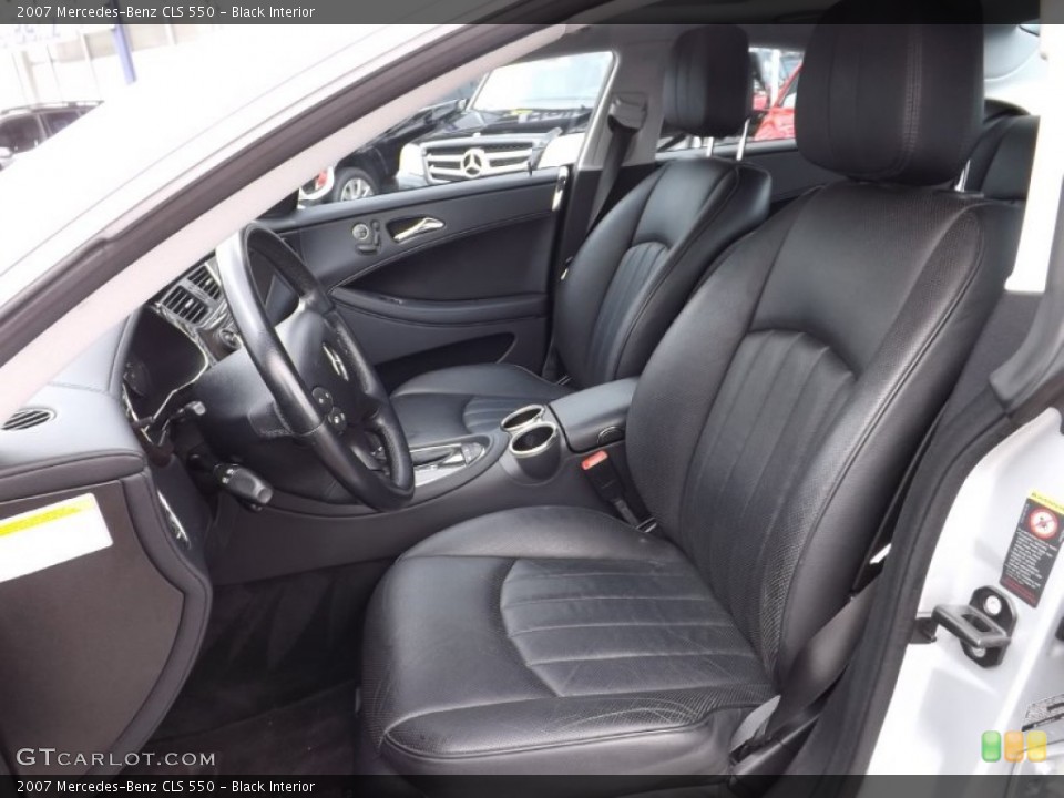 Black Interior Front Seat for the 2007 Mercedes-Benz CLS 550 #79584244