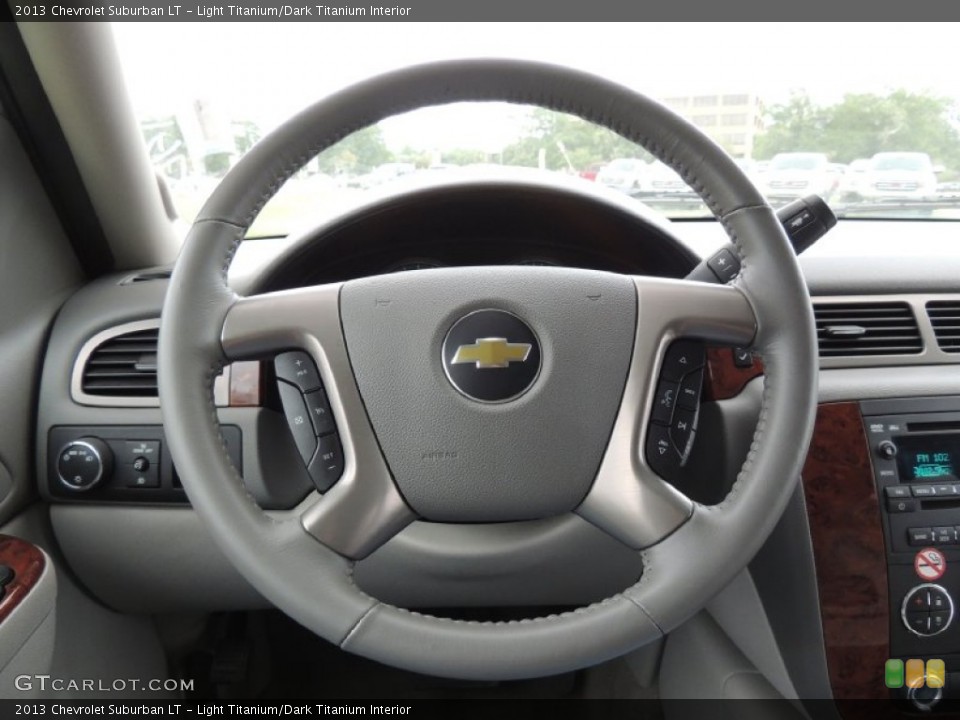 Light Titanium/Dark Titanium Interior Steering Wheel for the 2013 Chevrolet Suburban LT #79584676