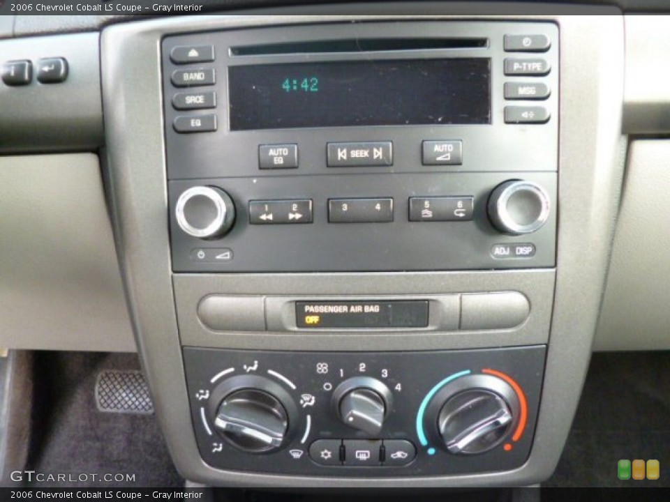 Gray Interior Controls for the 2006 Chevrolet Cobalt LS Coupe #79589397