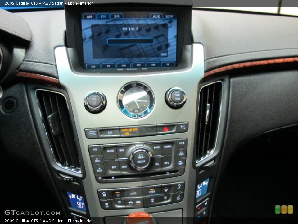 Ebony Interior Controls for the 2009 Cadillac CTS 4 AWD Sedan #79589828