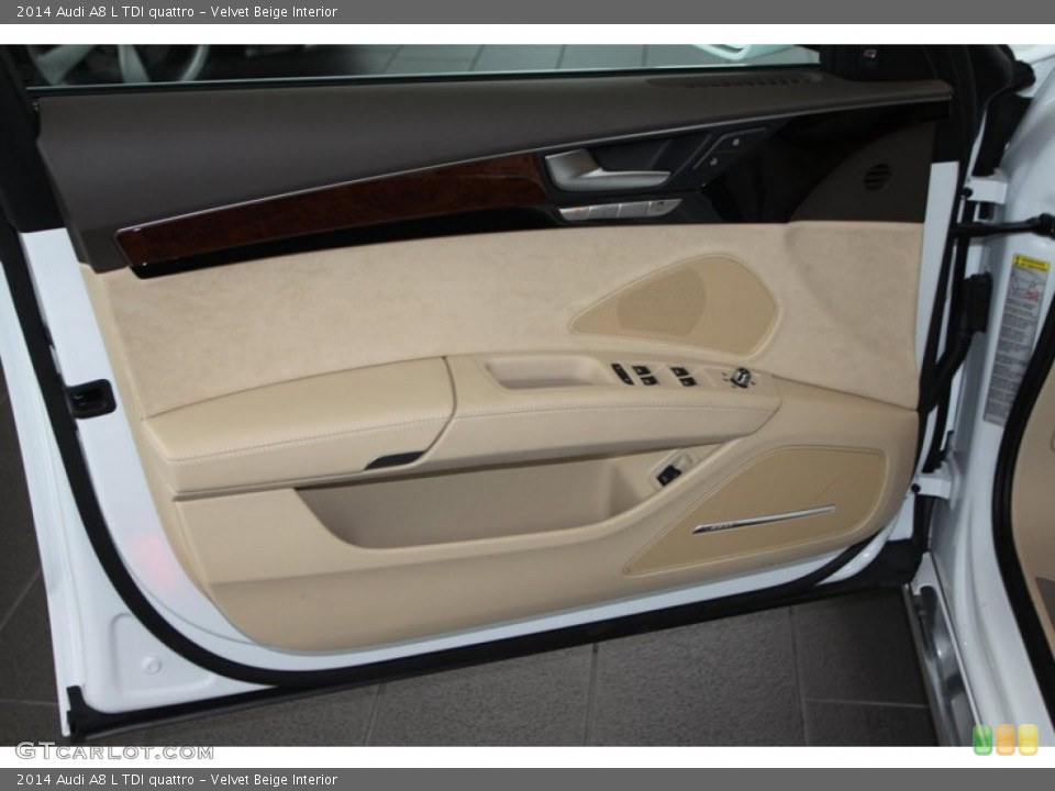 Velvet Beige Interior Door Panel for the 2014 Audi A8 L TDI quattro #79589870
