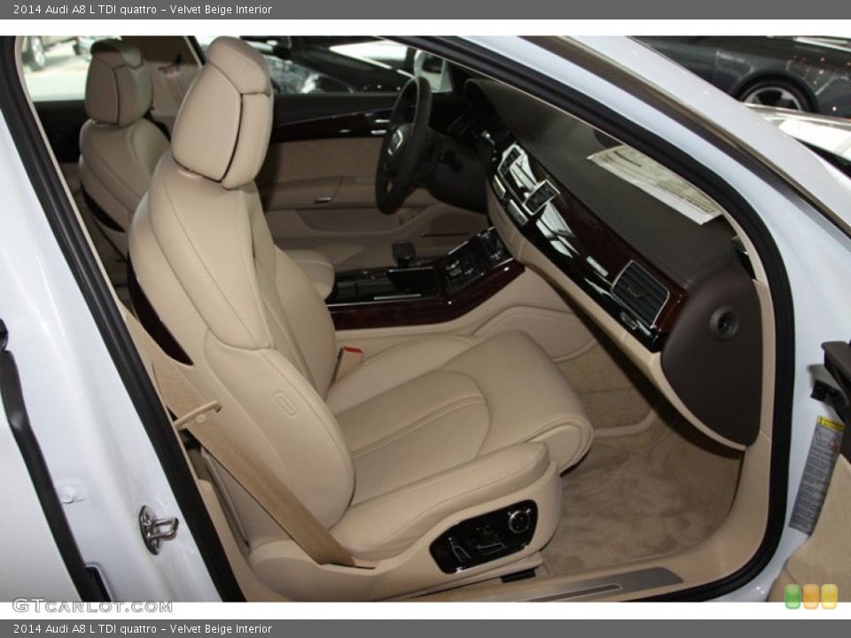 Velvet Beige Interior Photo for the 2014 Audi A8 L TDI quattro #79590177