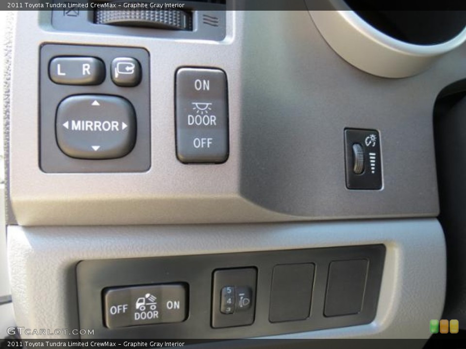 Graphite Gray Interior Controls for the 2011 Toyota Tundra Limited CrewMax #79590843