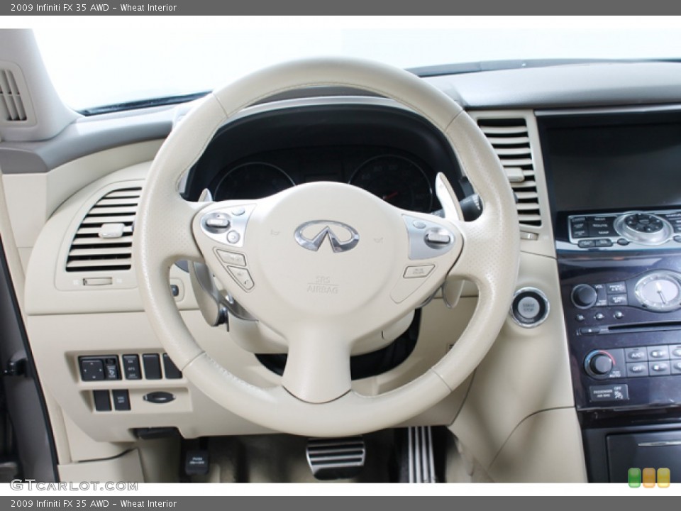 Wheat Interior Steering Wheel for the 2009 Infiniti FX 35 AWD #79591033