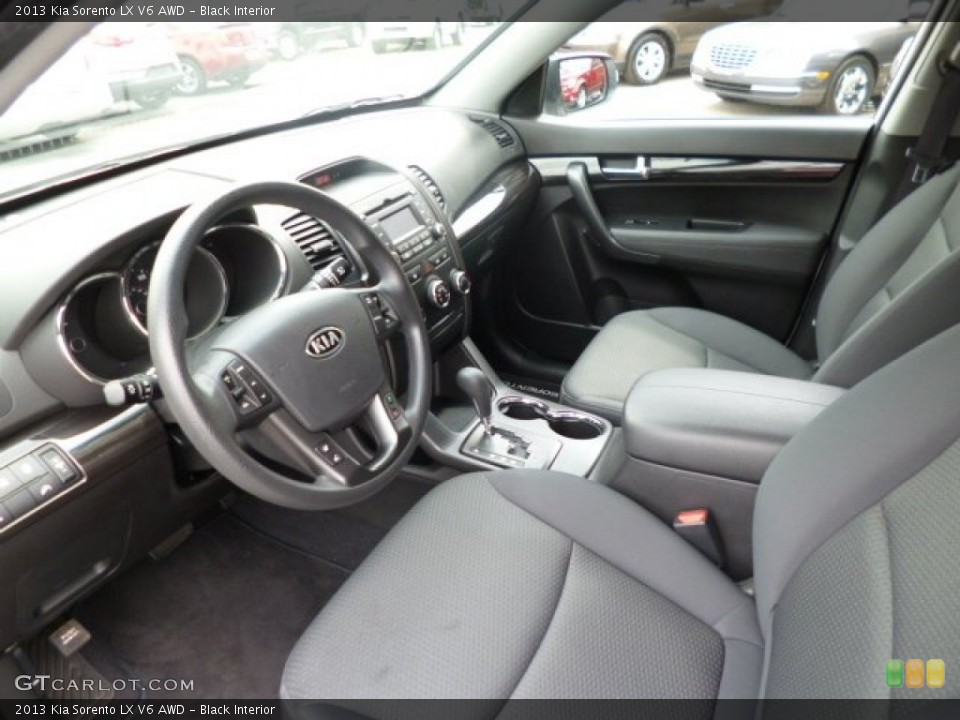 Black Interior Prime Interior for the 2013 Kia Sorento LX V6 AWD #79592089