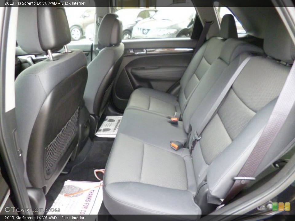 Black Interior Rear Seat for the 2013 Kia Sorento LX V6 AWD #79592833