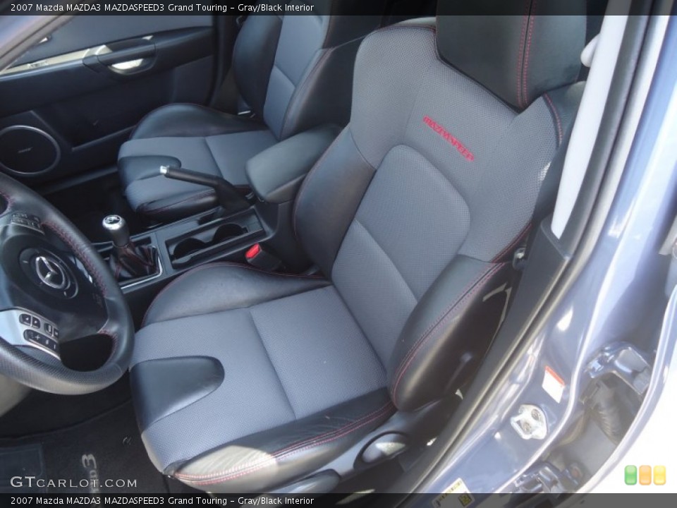 Gray/Black Interior Front Seat for the 2007 Mazda MAZDA3 MAZDASPEED3 Grand Touring #79593533