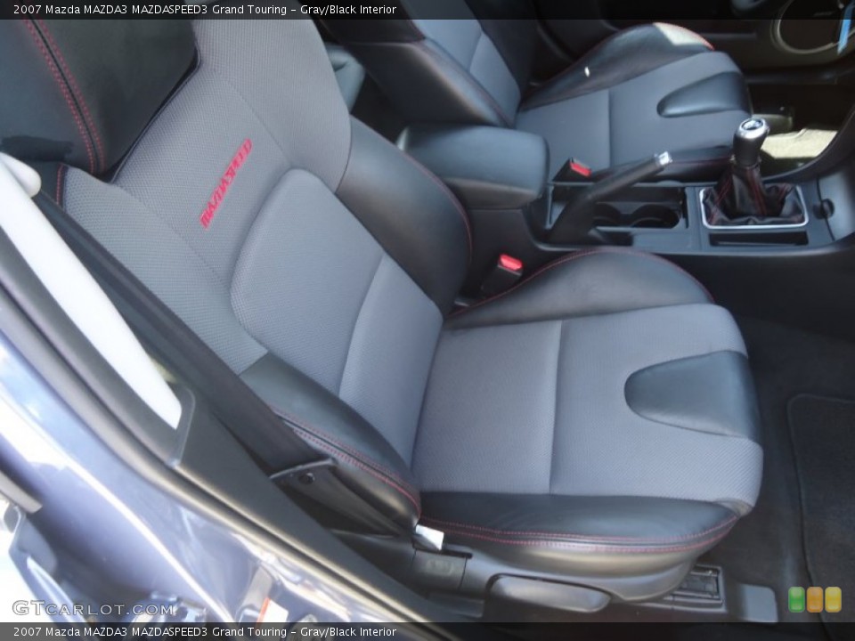 Gray/Black Interior Front Seat for the 2007 Mazda MAZDA3 MAZDASPEED3 Grand Touring #79593644