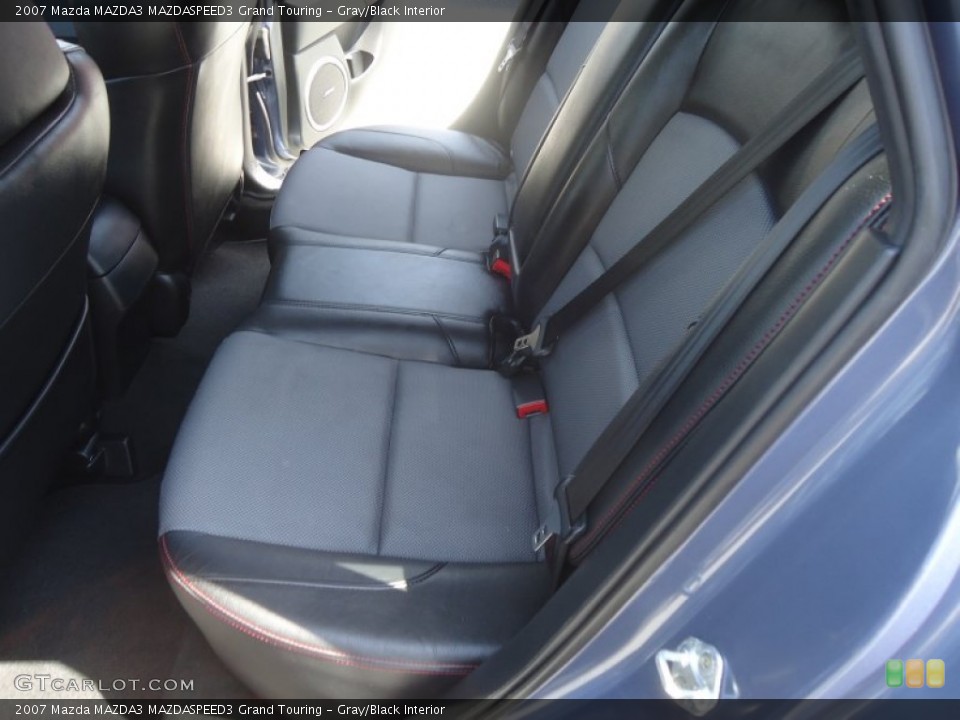 Gray/Black Interior Rear Seat for the 2007 Mazda MAZDA3 MAZDASPEED3 Grand Touring #79593679