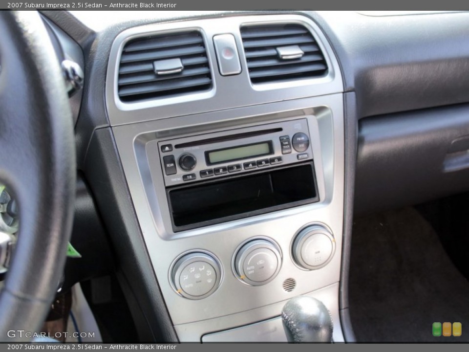 Anthracite Black Interior Controls for the 2007 Subaru Impreza 2.5i Sedan #79597906