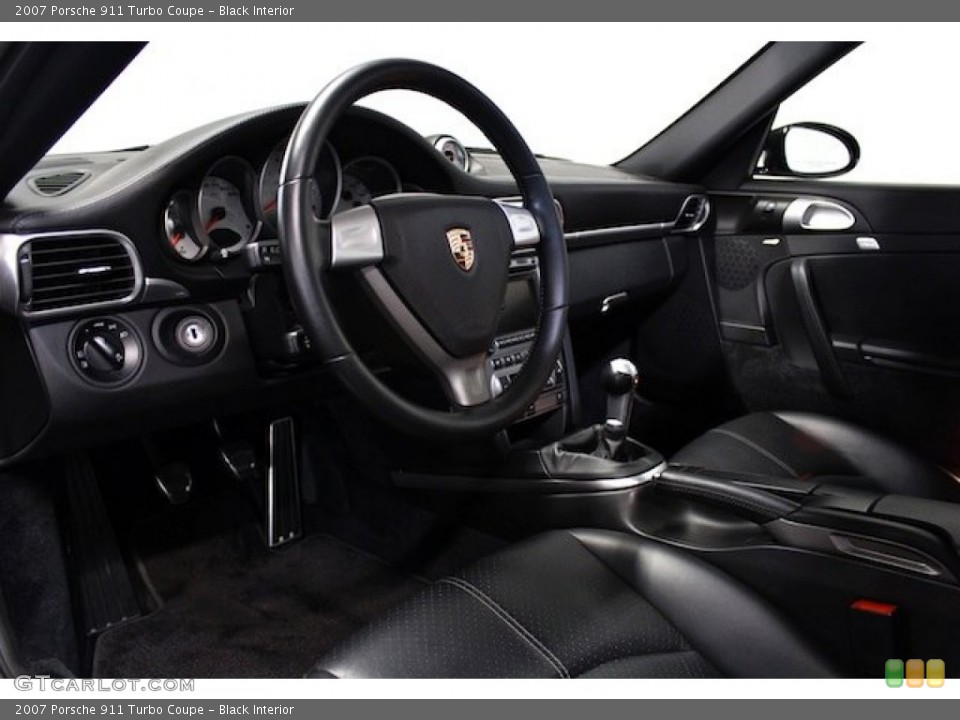Black Interior Prime Interior for the 2007 Porsche 911 Turbo Coupe #79598578