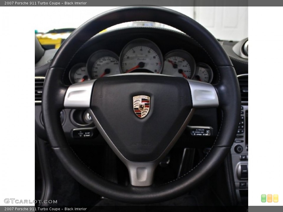 Black Interior Steering Wheel for the 2007 Porsche 911 Turbo Coupe #79598614
