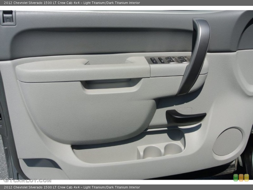 Light Titanium/Dark Titanium Interior Door Panel for the 2012 Chevrolet Silverado 1500 LT Crew Cab 4x4 #79601047
