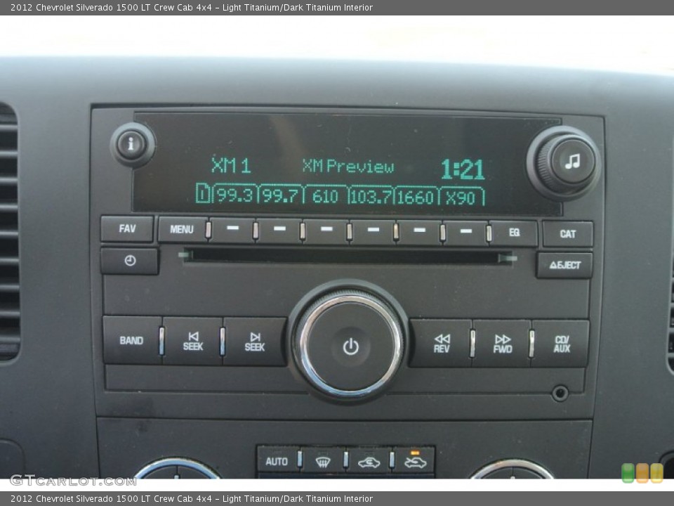 Light Titanium/Dark Titanium Interior Audio System for the 2012 Chevrolet Silverado 1500 LT Crew Cab 4x4 #79601084
