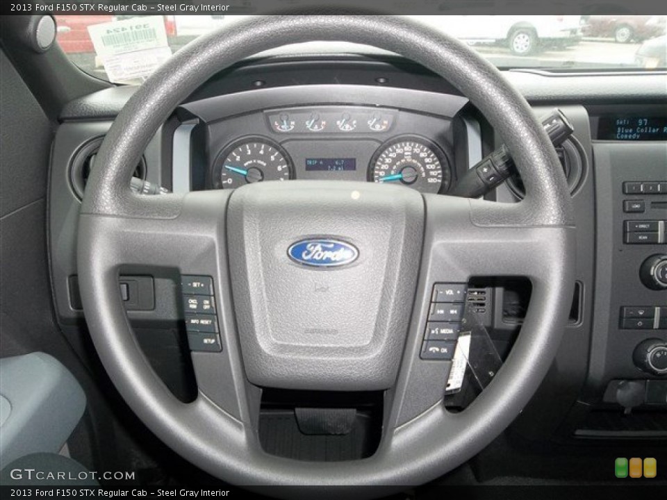 Steel Gray Interior Steering Wheel for the 2013 Ford F150 STX Regular Cab #79601221