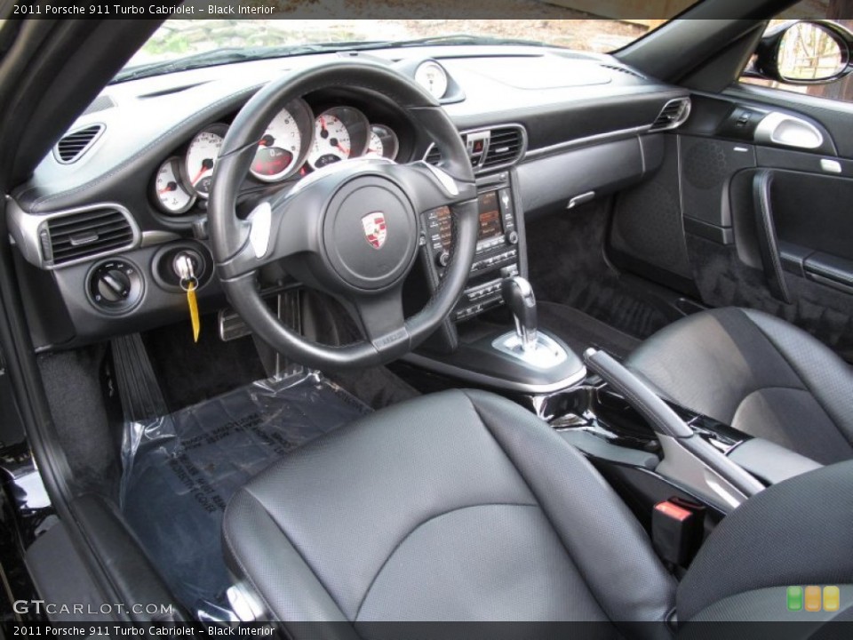 Black Interior Photo for the 2011 Porsche 911 Turbo Cabriolet #79604736