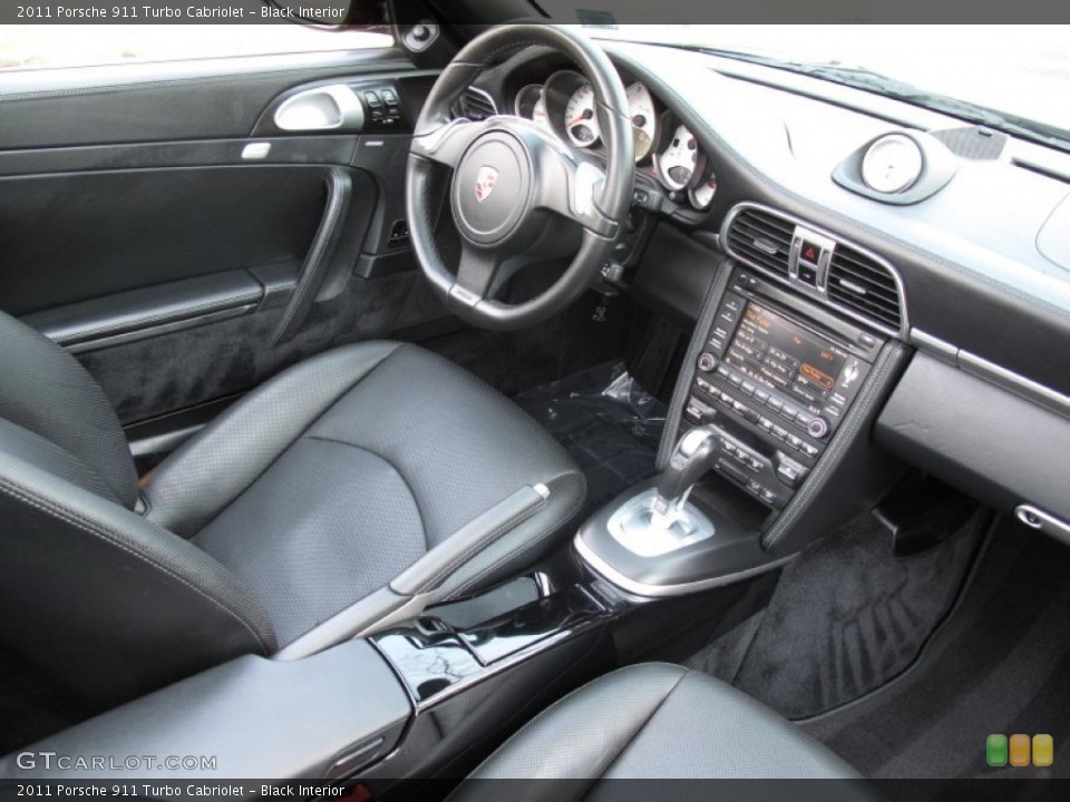 Black Interior Dashboard for the 2011 Porsche 911 Turbo Cabriolet #79604812