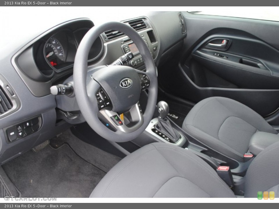 Black Interior Prime Interior for the 2013 Kia Rio EX 5-Door #79605010