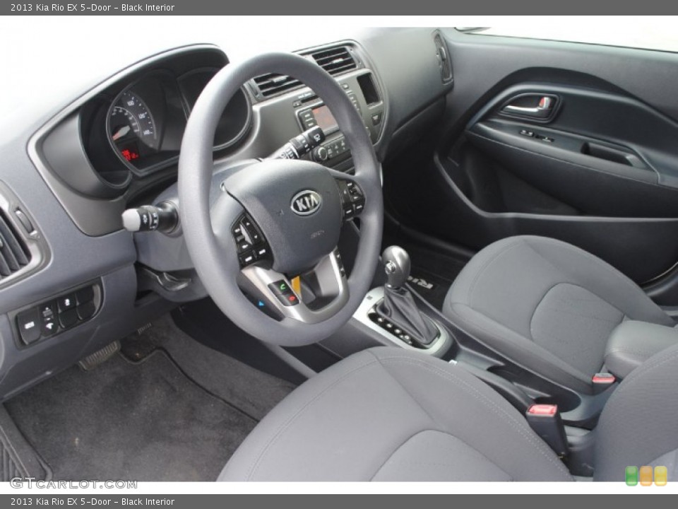 Black 2013 Kia Rio Interiors